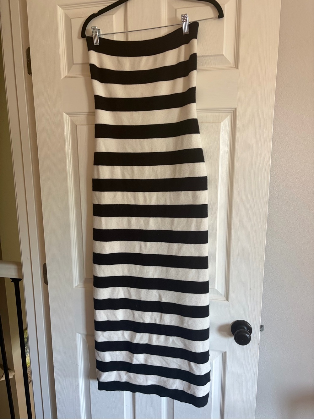 Black & White Striped Tube Dress A&F S